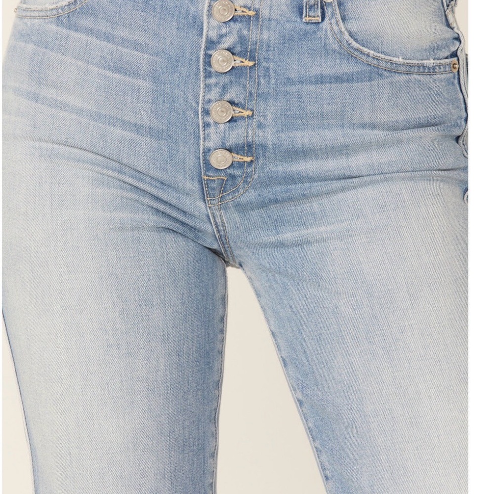 Mother The Pixie Tomcat Ankle High-Waisted Light Blue Jeans- Size 26
